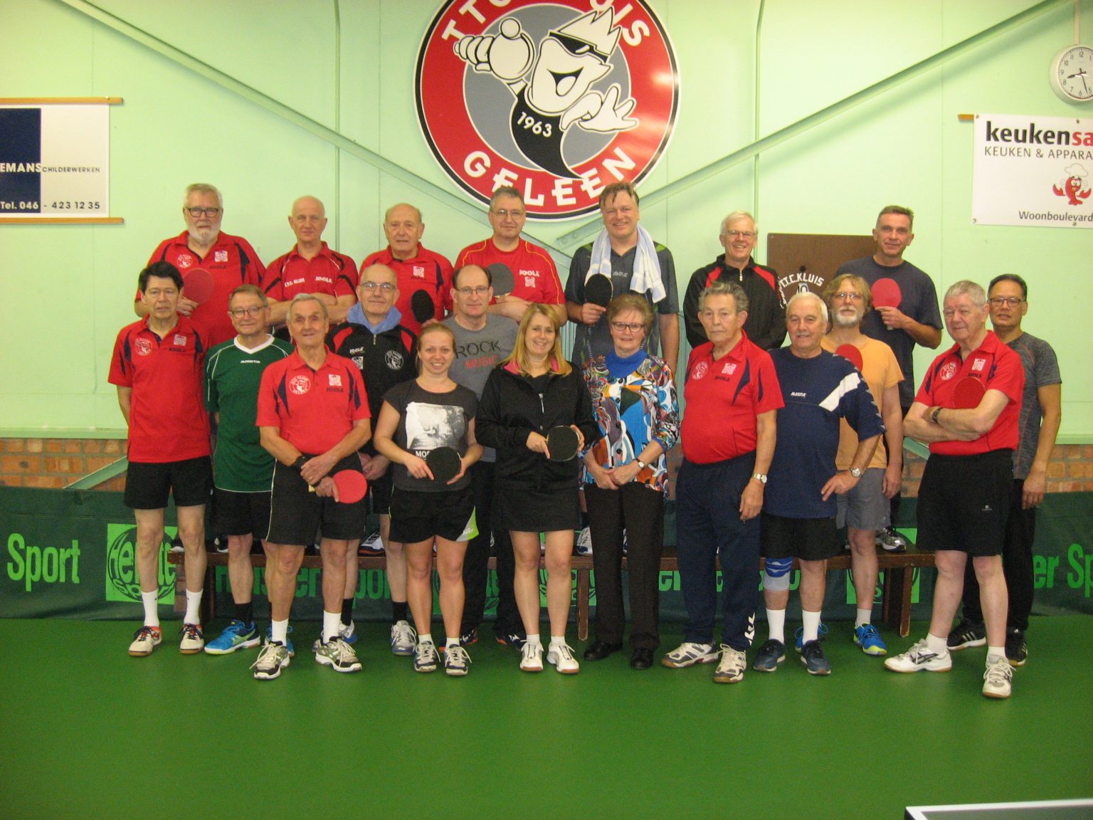 Recreanten TTV Sittard op bezoek bij TTC Kluis