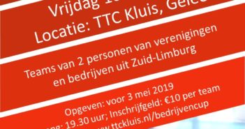 Bedrijvencup: 10 mei 2019 + inschrijfformulier