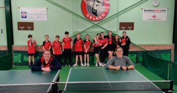 Jeugd tafeltennistoernooi bij de Kluis