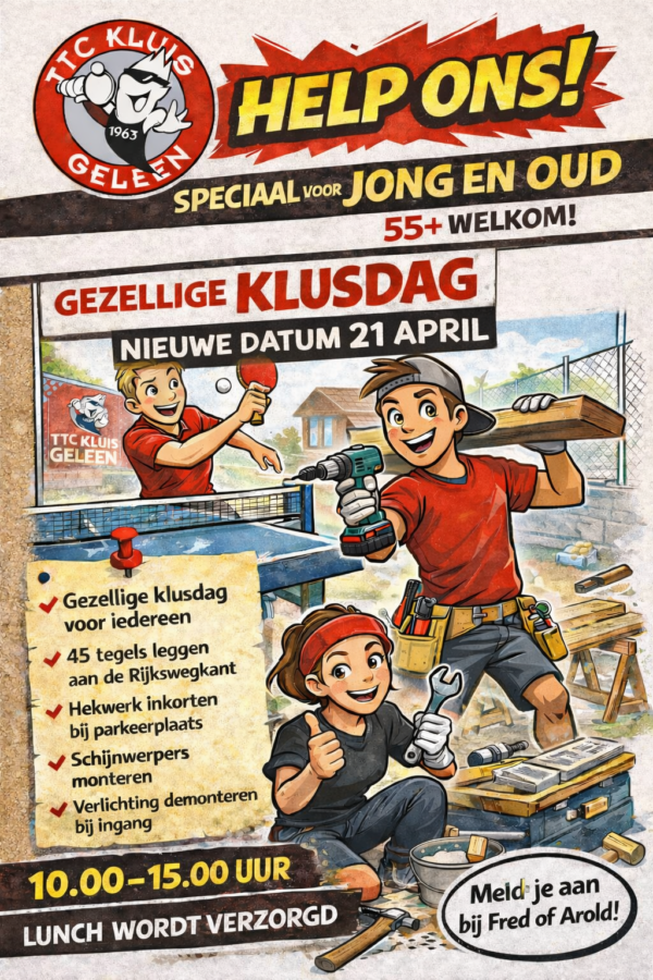 Klusdag nieuw